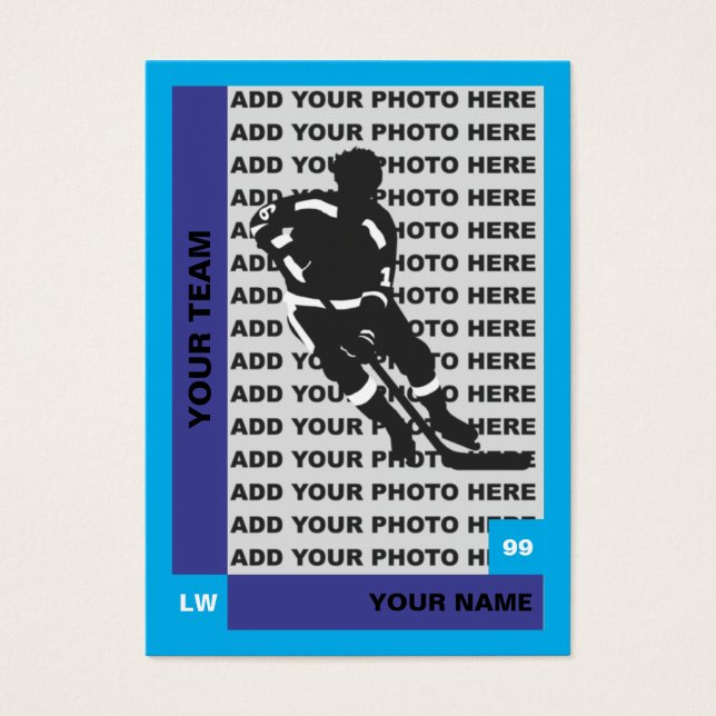 Hockey Card Visitkort (Framsidan)