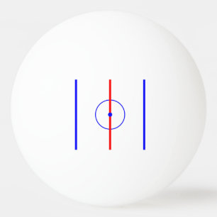 Hockey centrerar is & blålinjen pingisboll