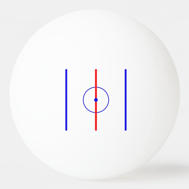Hockey centrerar is & blålinjen pingisboll (Framsidan)