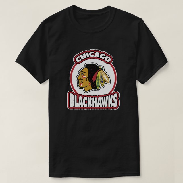Hockey Chicago Blackhawks presentidéer för familje T Shirt (Design framsida)