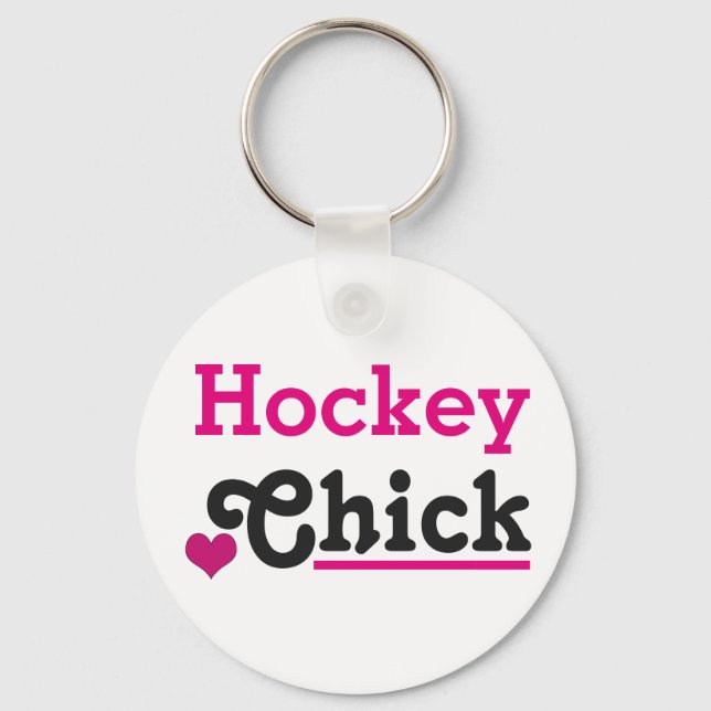 Hockey Chick Nyckelring (Framsida)