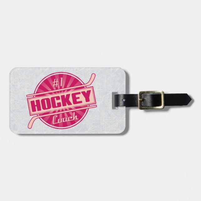 Hockey Coach Anpassade Luggage Bagagebricka (Horisontell Framsida)