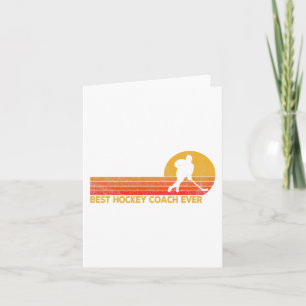 Hockey Coach nånsin Ice Hockey Team Coach Retro Kort