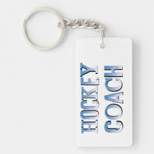 Hockey Coach Rough Blue Text