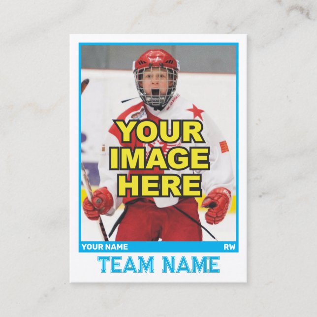 Hockey Collecsible Trading Card | Ices Blue (Framsida)