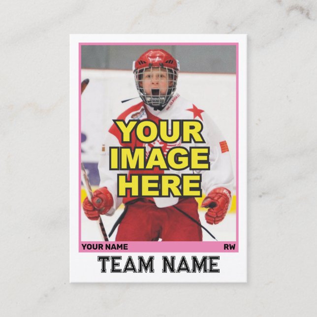 Hockey Collecsible Trading Card | ROSA (Framsida)