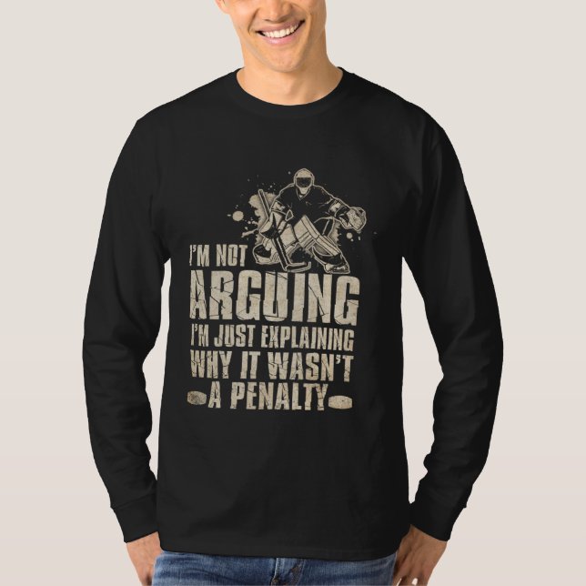 Hockey  Cool Gag   Graphic T Shirt (Framsida)