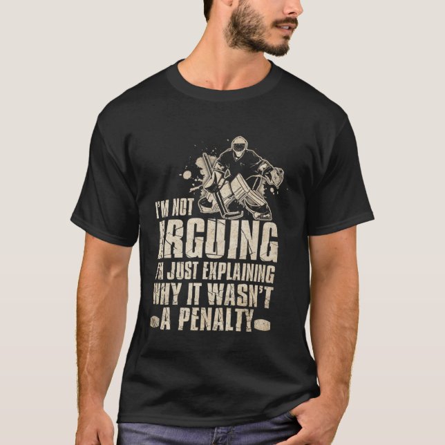 Hockey  Cool Gag   Graphic T Shirt (Framsida)