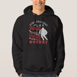 Hockey Coola Hockey Spelar Grandpa 367-spelare Hoodie