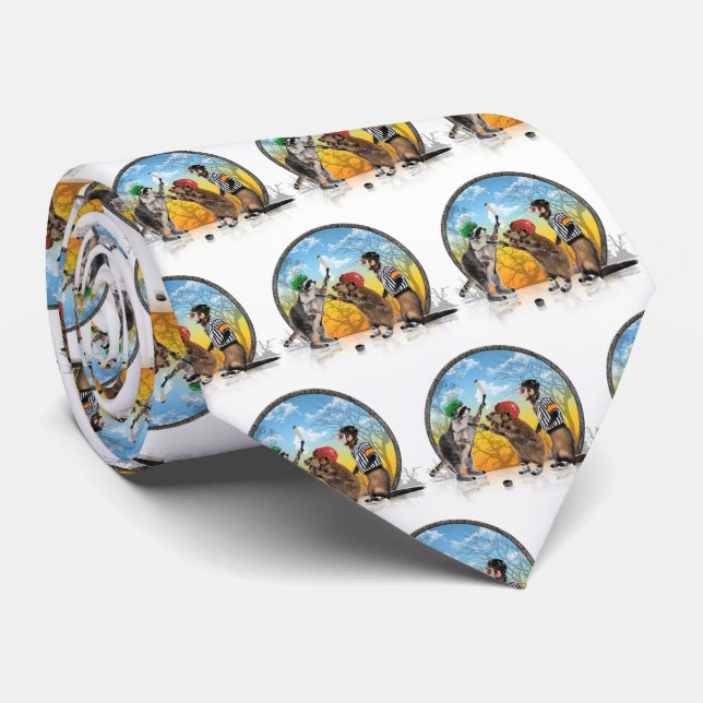 Hockey Critter Classic Tie Slips (Rullad)