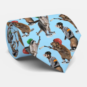 Hockey Critters Tie Slips