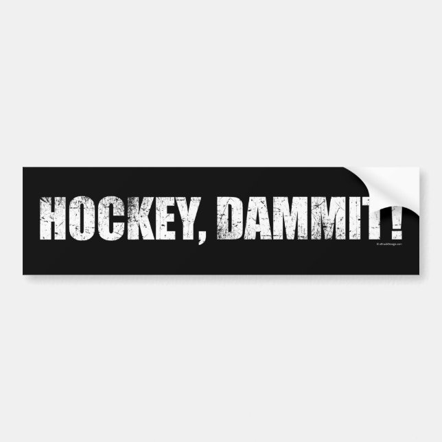 Hockey Dammit! Bildekal (Framsidan)