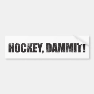 Hockey Dammit! Bildekal
