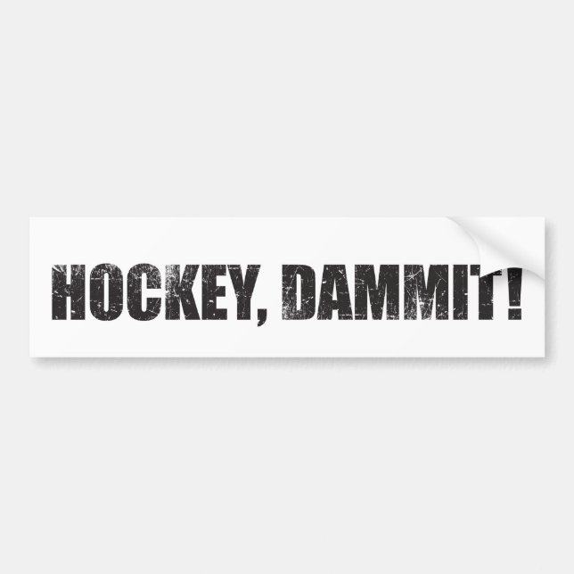 Hockey Dammit! Bildekal (Framsidan)
