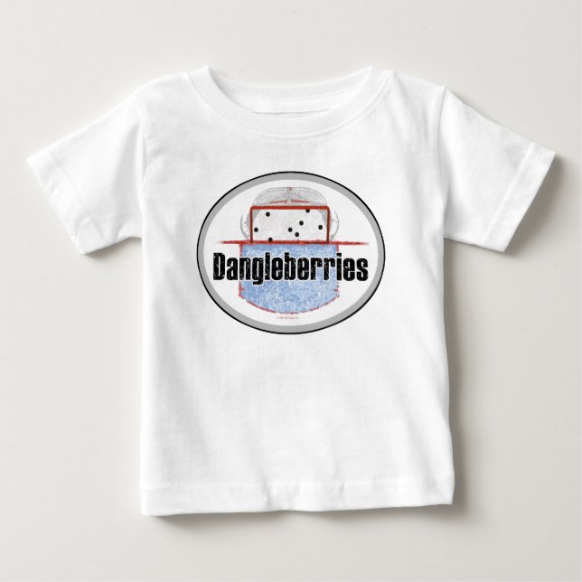 Hockey Dangleberries Baby T-Shirt (Framsida)