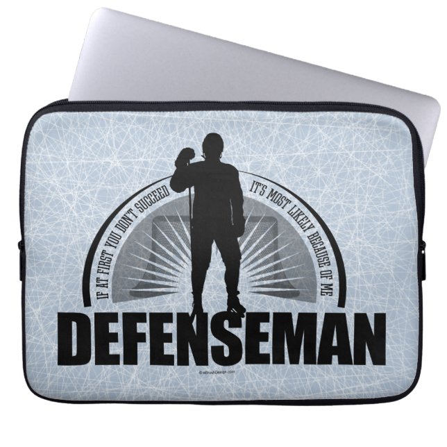 Hockey Defenseman Laptop Fodral (Framsidan)