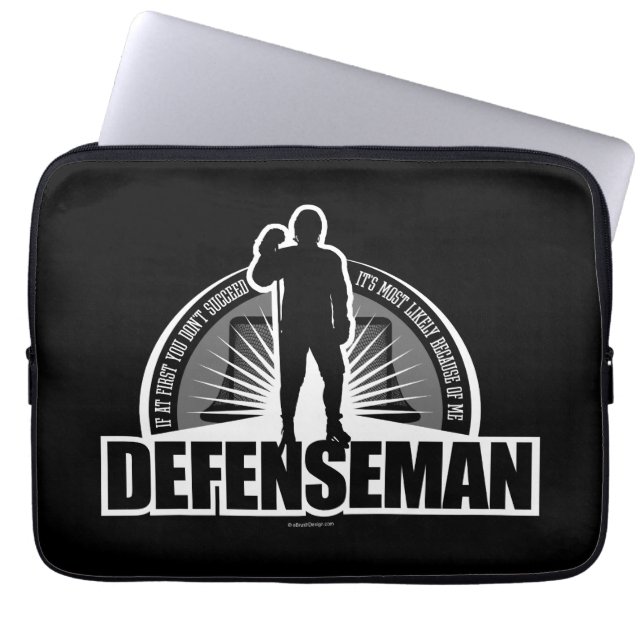 Hockey Defenseman Laptop Sleeve (Framsidan)