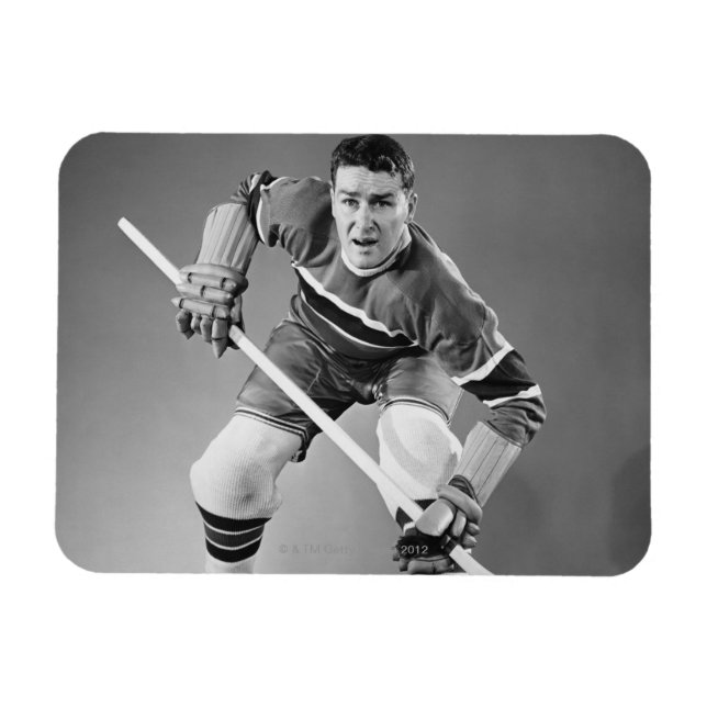 Hockey Defenseman Magnet (Horisontell)