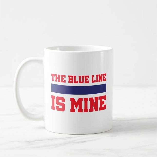 Hockey Den blå linjen är min Kaffemugg (Vänster)