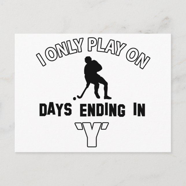 Hockey-design Vykort (Framsida)