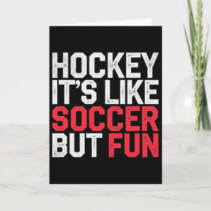 Hockey Det är som fotboll men roligt coolt idrotts Kort