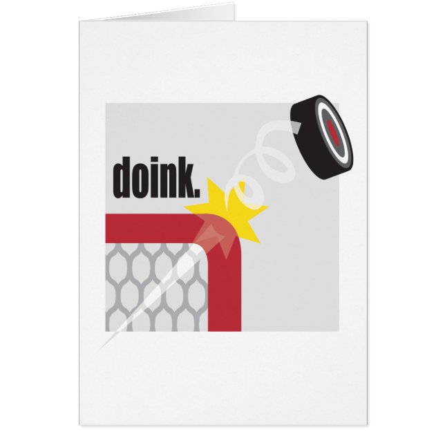 Hockey Doink Hälsningskort (Framsidan)