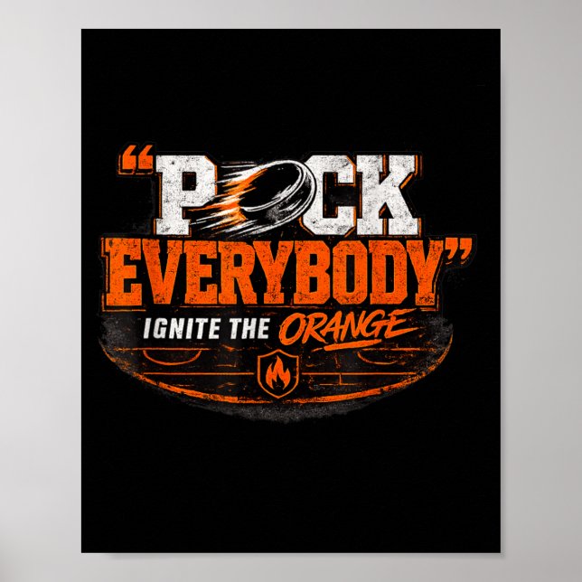Hockey Enforcer Orange 1 Poster (Framsidan)