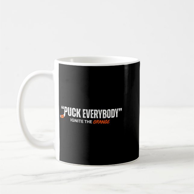 Hockey Enforcer Orange 2 Kaffemugg (Vänster)