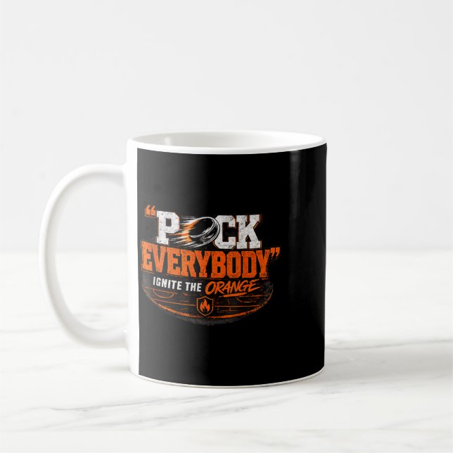 Hockey Enforcer Orange Kaffemugg (Vänster)
