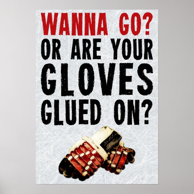 Hockey Enforcer Wanna Go Poster (Framsidan)