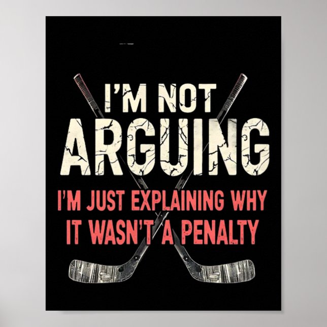 Hockey Explaining Why It Wasn't A Penalty (1)  Poster (Framsidan)