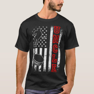 Hockey farbror American Flagga Hockey T Shirt