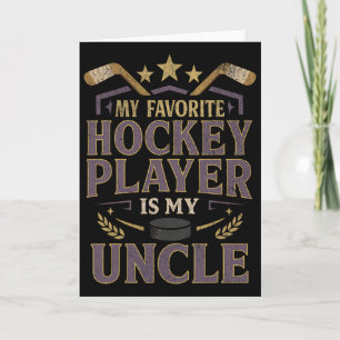 Hockey Farbror Fan Design Min Favorit Spelare Cita Kort