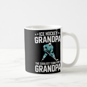 Hockey Farfar Det Coolaste Termen, Ishockey Farfar Kaffemugg