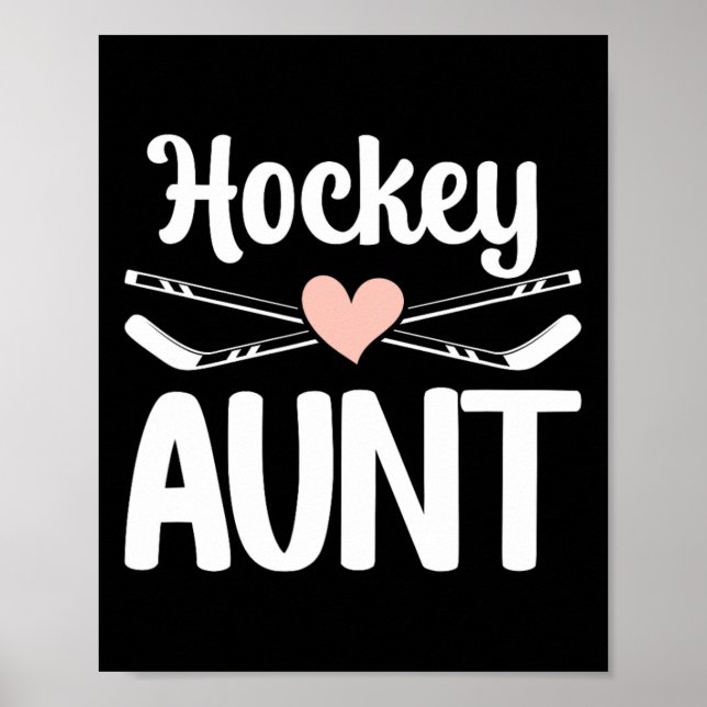 Hockey Fasterbror Till En Hockeyspelare Söt Ishock Poster (Framsidan)