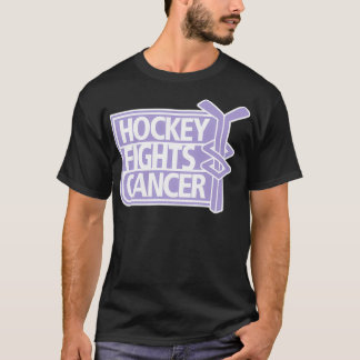 HOCKEY FIGHTS CANCER T SHIRT
