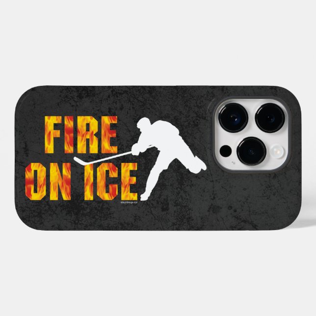 Hockey Fire on Ice Fodral-Mate iphone case (Baksida (horisontell))