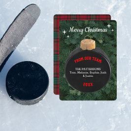 Hockey Fläkt Personlig Ornamet jul Card Tack Kort