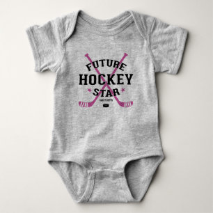 Hockey Flicka Future Hockey Star Rosa Sticks T Shirt