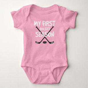 Hockey Flicka min första hockey Season Sticks T Shirt