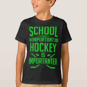 Hockey for Boys 8-12 Ice Hockey Player T Shirt