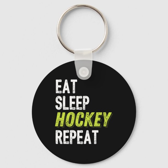 Hockey for Boys Ice Hockey Player Gift Nyckelring (Framsida)