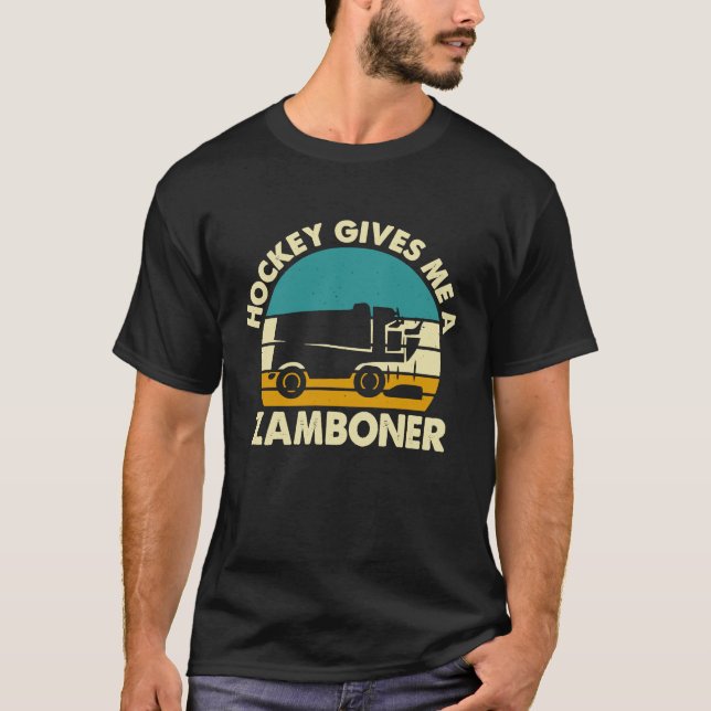 Hockey för manar Hockey Ge Me A Zamboner T Shirt (Framsida)