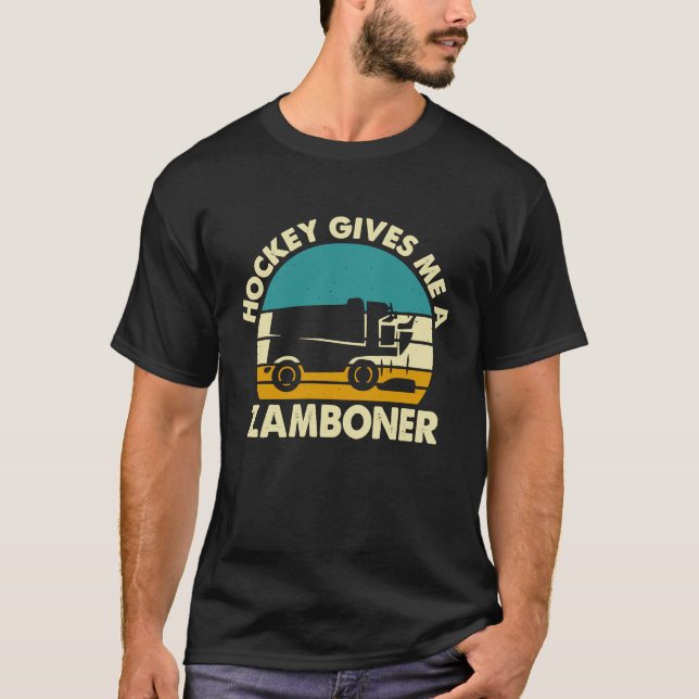 Hockey för manar Hockey Ge Me A Zamboner T Shirt (Framsida)