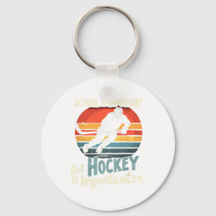 Hockey före skola - roligt nyckelring