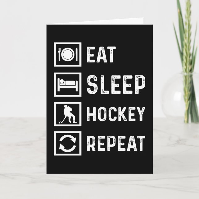 Hockey Funny Ice Hockey Player Fält Gift Idea Kort (Framsida)