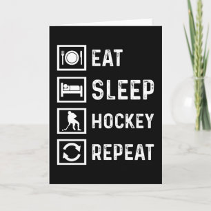 Hockey Funny Ice Hockey Player Fält Gift Idea Kort