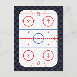 Hockey Game Assion Carbon Fiber Stil Vykort