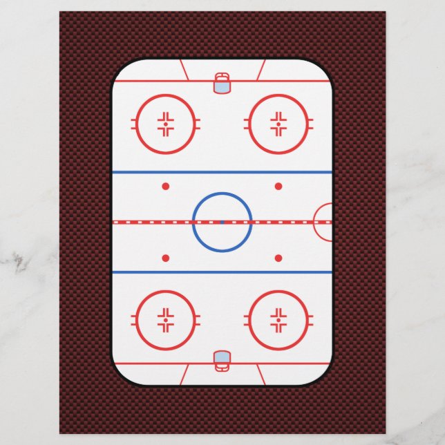 Hockey Game Assion Rink Diagram (Framsida)