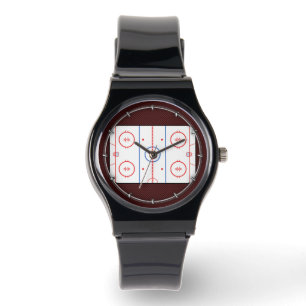 Hockey Game Assion Rink Diagram Armbandsur